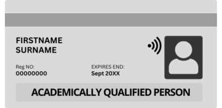 CSCS White Academically Qualified Card
